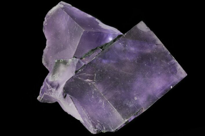 Lustrous Purple Cubic Fluorite Crystals - Morocco #80366